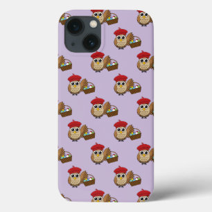 Grappige Uil Easter Egg Hunt Patroon Case-Mate iPhone Case