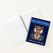 Grappige Uil Gifts voor Law Student Advocaat Handh Notitieboek (Binnen)