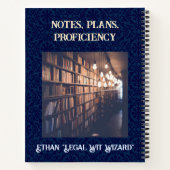 Grappige Uil Gifts voor Law Student Advocaat Handh Notitieboek (Achterkant)