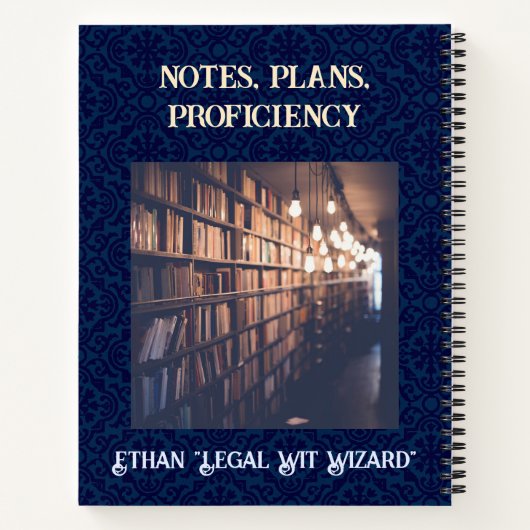 Grappige Uil Gifts voor Law Student Advocaat Handh Notitieboek (Achterkant)