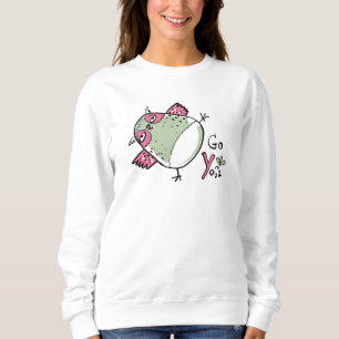 Grappige Uil Go Yoga Quote Grappige quotes Trui
