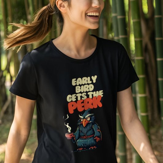 Grappige Uil Holding Koffie Mok T-shirt