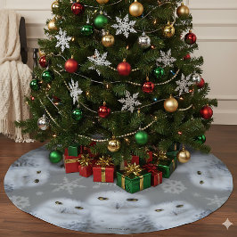 Grappige Uil Ik Wil Voor Kerstmis Sneeuwuilen Fami Kerstboom Rok