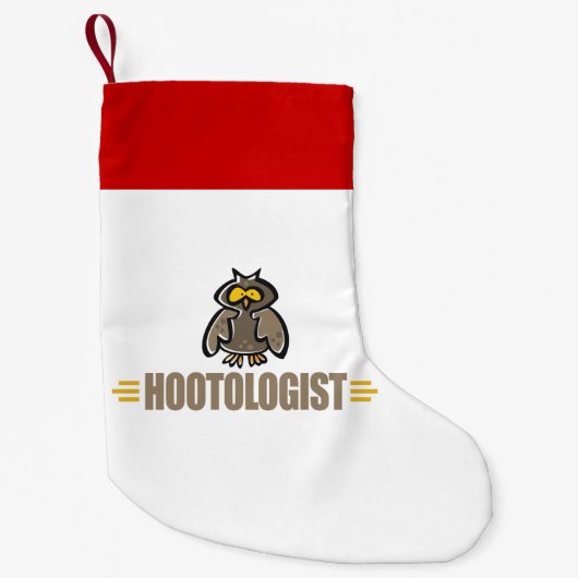 Grappige Uil Kleine Kerstsok (Voorkant)