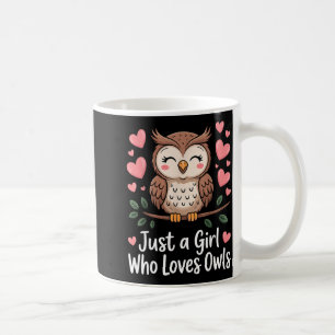Grappige Uil Kunst voor Vrouwen Meisjes Kinderen V Koffiemok