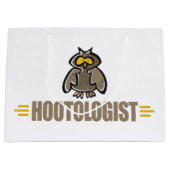 Grappige Uil Large Cadeautasje (Voorkant)