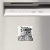 Grappige uil magneet | Vogel met bril (Insitu (Vaatwasser))