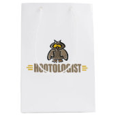 Grappige Uil Medium Cadeauzakje (Voorkant)