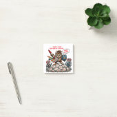 Grappige Uil Onderwijzer Mascotte - Grammatica & W Post-it® Notes (Kantoor)