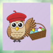 Grappige Uil Pasen Ei Hunt Raamsticker (Vel 3)
