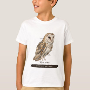 Grappige uil voor kinderen "Wie? Ik? Slaap tijd." T-shirt