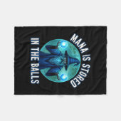 Grappige uitdrukking mana opgeslagen de sarcastisc fleece deken (Voorkant (Horizontaal))