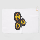 Grappige uitdrukkingen Halloween pompoenen Golfhanddoek (Horizontaal)