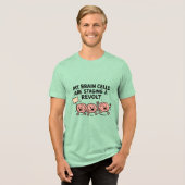 Grappige uitdrukkingen Tri-Blend shirt (Voorkant volledig)