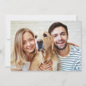 Grappige uitnodiging | hond moeder | hond vader (Achterkant)