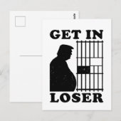 Grappige uitnodiging Verliezer Trump naar de gevan (Voorkant / Achterkant)