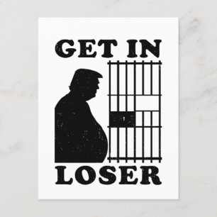 Grappige uitnodiging voor anti-Trump misdadiger in Informatiekaartje