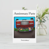 Grappige uitnodiging voor een 50e verjaardagsfeest (Staand voorkant)