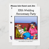 Grappige uitnodiging voor een jubileumfeestje (Voorkant / Achterkant)