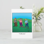 Grappige uitnodiging voor een jubileumfeestje (Staand voorkant)