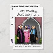 Grappige uitnodiging voor een jubileumfeestje (Voorkant / Achterkant)