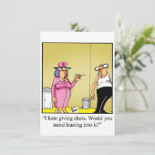 Grappige uitnodiging voor eindexamen van de verple (Staand voorkant)