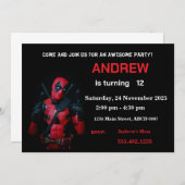 Grappige uitnodiging voor feestje (Voorkant / Achterkant)