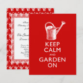 Grappige uitnodiging voor Garden Show, Garden Shop (Voorkant / Achterkant)