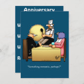 Grappige uitnodigingen voor een huwelijkse verjaar (Voorkant / Achterkant)