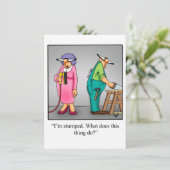 Grappige uitnodigingen voor een huwelijksverjaarda (Staand voorkant)