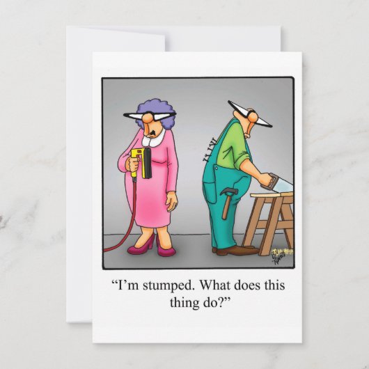 Grappige uitnodigingen voor een huwelijksverjaarda (Voorkant)