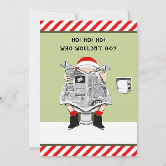 Grappige uitnodigingen voor kerstfeest (Voorkant)