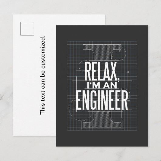 Grappige uitnodigingskaart met citaat voor ingenie uitnodiging briefkaart (Voorkant / Achterkant)