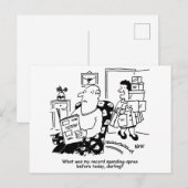 Grappige uitspatting recorduitgave briefkaart (Voorkant / Achterkant)