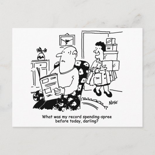 Grappige uitspatting recorduitgave briefkaart (Voorkant)