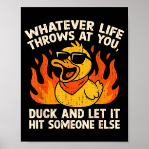 Grappige Uitspraak Eend Grap Quote Humor Eend Meme Poster