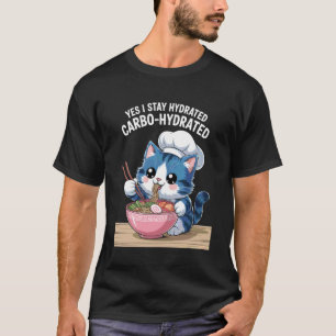 Grappige Uitspraak Gekarbohydreerde Kat Noedel Gra T-shirt