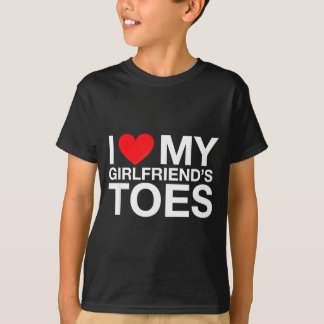 Grappige uitspraak hart mijn vriendin tenen sarcas t-shirt