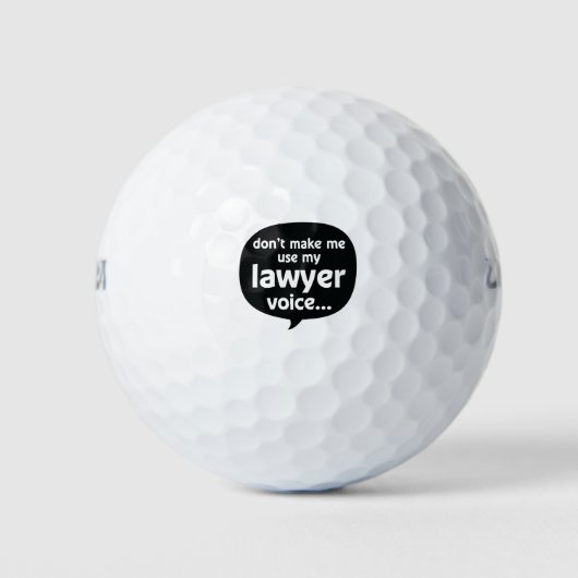 Grappige uitspraak van een advocaat - rechtenstude golfballen (Voorkant)