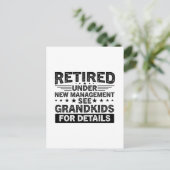 grappige uitspraken Gepensioneerd onder nieuw mana Briefkaart (Staand voorkant)