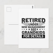 grappige uitspraken Gepensioneerd onder nieuw mana Briefkaart (Voorkant / Achterkant)