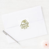 GRAPPIGE UITSPRAKEN OVER ANGST VIERKANTE STICKER (Envelop)