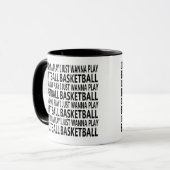 Grappige uitspraken over basketbalspeler mok (Voorkant links)