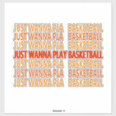 Grappige uitspraken over basketbalspeler sticker (Vel)