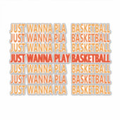 Grappige uitspraken over basketbalspeler sticker (Voorkant)