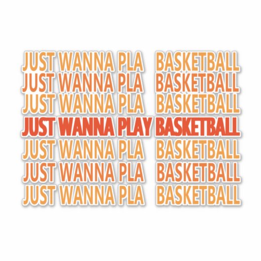 Grappige uitspraken over basketbalspeler sticker (Voorkant)