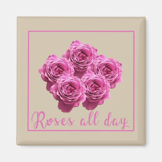 Grappige uitspraken over rozen en liefde magneet (Voorkant)