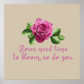 Grappige uitspraken over rozen en liefde poster (Voorkant)