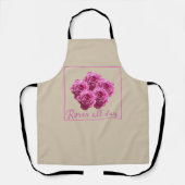 Grappige uitspraken over rozen en liefde schort (Voorkant)