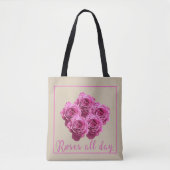 Grappige uitspraken over rozen en liefde tote bag (Voorkant)